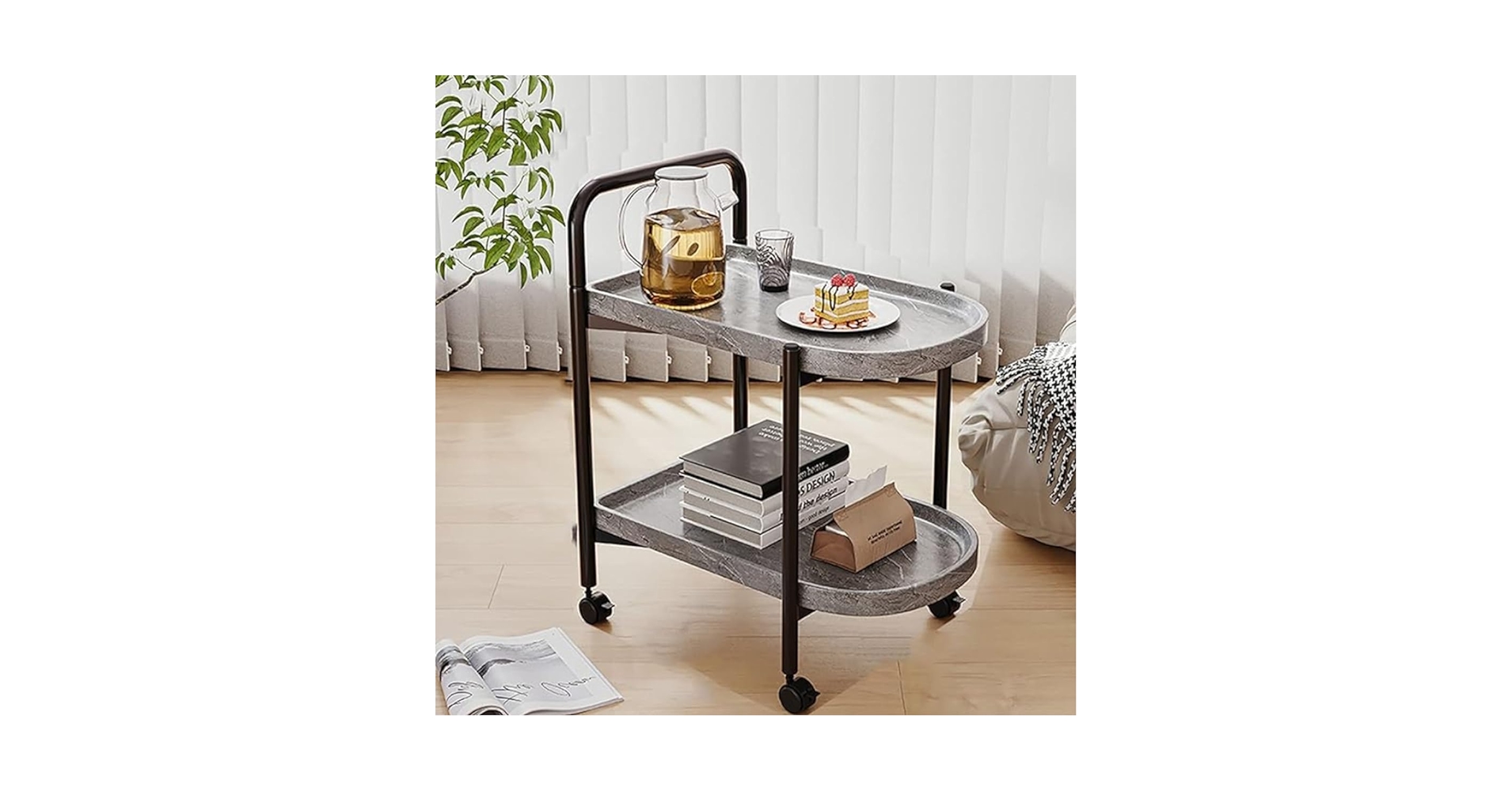 Amazon.co.jp: サービングカートサービスワゴン キッチンワゴン